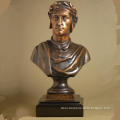 High Quality Casting Bronze Dante Alighieri Bust Statue
